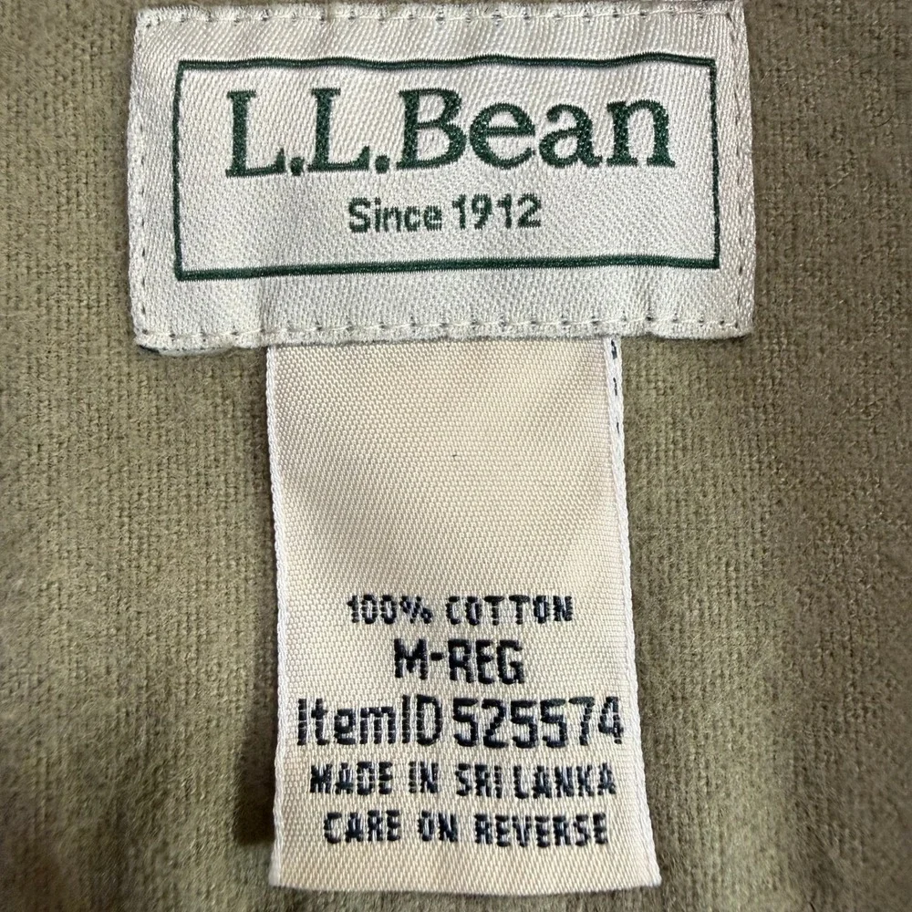 LL Bean x Noah Kahan M Olive Chamois Cloth Shirt Collab Rustic Camp Hiking Indie - Picture 6 of 8
